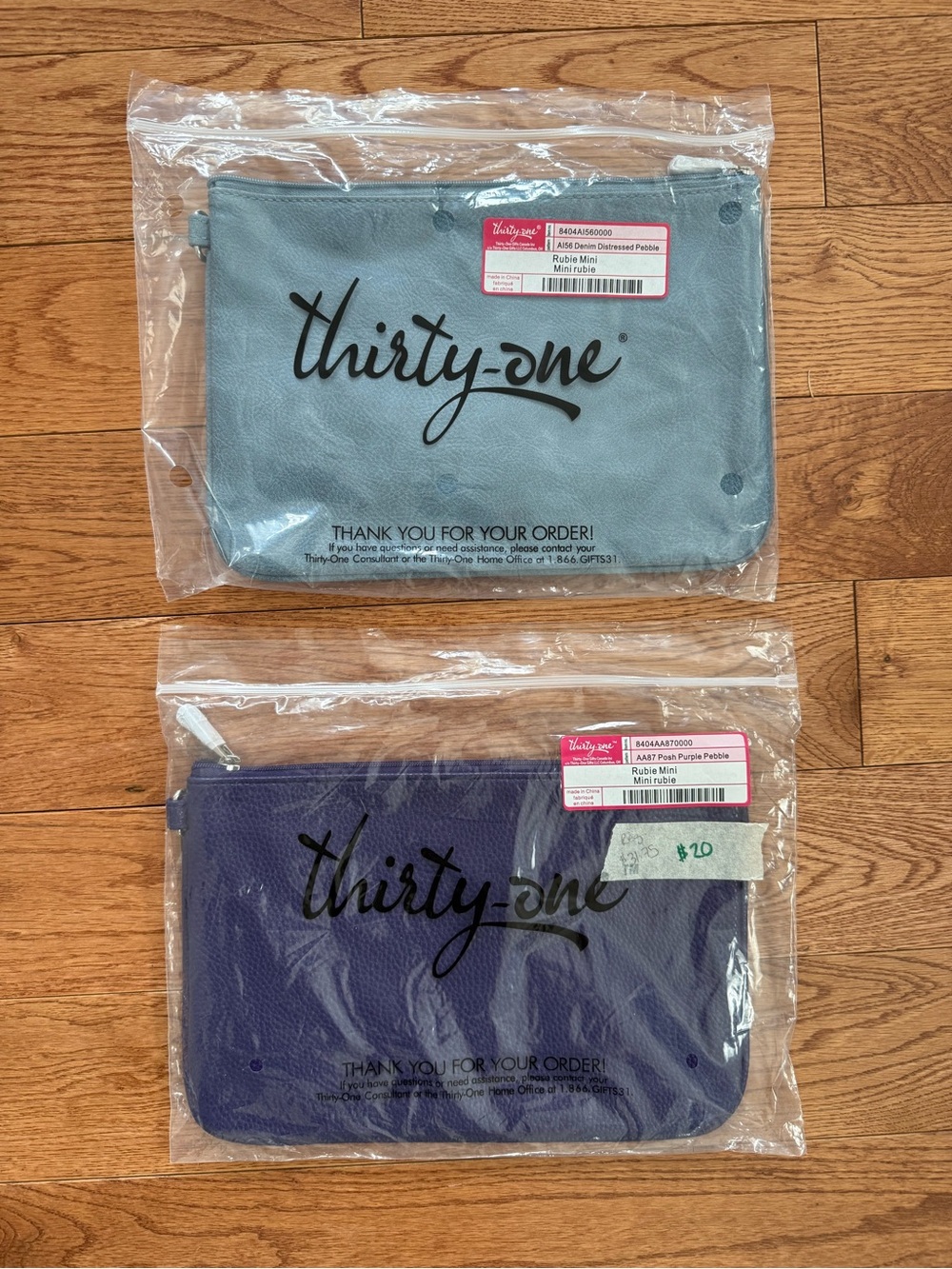 Lot of 2 NWT Rubie minis from Thirty-one